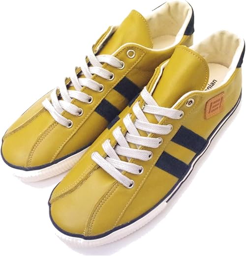 Amazon マカロニアン Maccheronian 2215l Mustard Dark Iron スニーカー メンズ 靴 マスタード Measurement 25 Point 5 Centimeters スニーカー