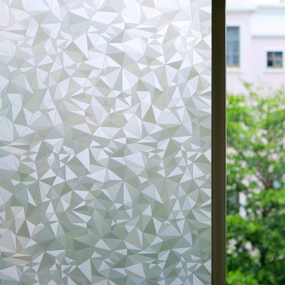 Bloss Vinyl Static Cling Cut Glass Window Decals Decorative Privacy Window Film 17.7