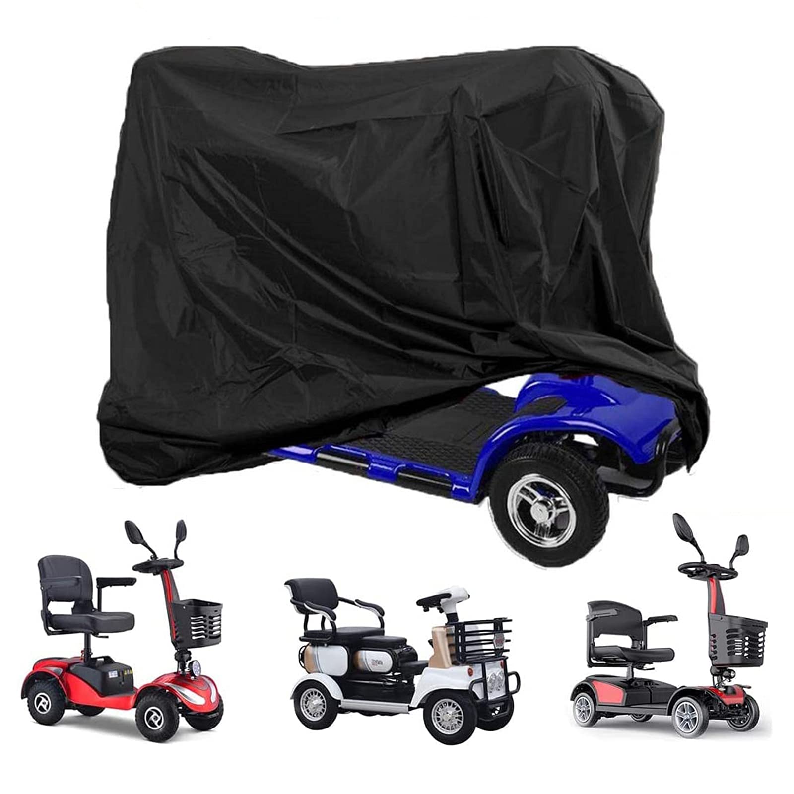 Heavy Duty Scooter Cover - All-Weather Protection, UV & Waterproof for Most Mobility Scooters - 140 x 66 x 91 cm/55 x 26 x 36 inch