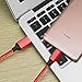 USB Type C Cable 3ft Fast Charger Nylon Braided Quick Charge USB-C 2.0 Cord for Nextbit Robin, ZTE Zmax Pro, LG V30 V20 G6 G5, Nexus 6P 5X, Google Pixel,Samsung Galaxy S8 Note 8 - Red