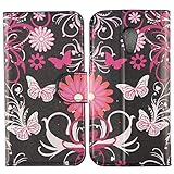 Motorola - Moto G 2nd case, AutumnFall(TM)2015 Leather Wallet Stand Magnetic Flip Case Cover (F)