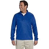 Harriton Adult 8 oz. Quarter-Zip Fleece Pullover L TRUE ROYAL