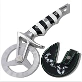 Dalstrong Beetlejuice Pizza Wheel Cutter | Official Licensed Edition - German X50CrMoV15 Steel - Detachable Blade - G10 Handle - Leather Sheath