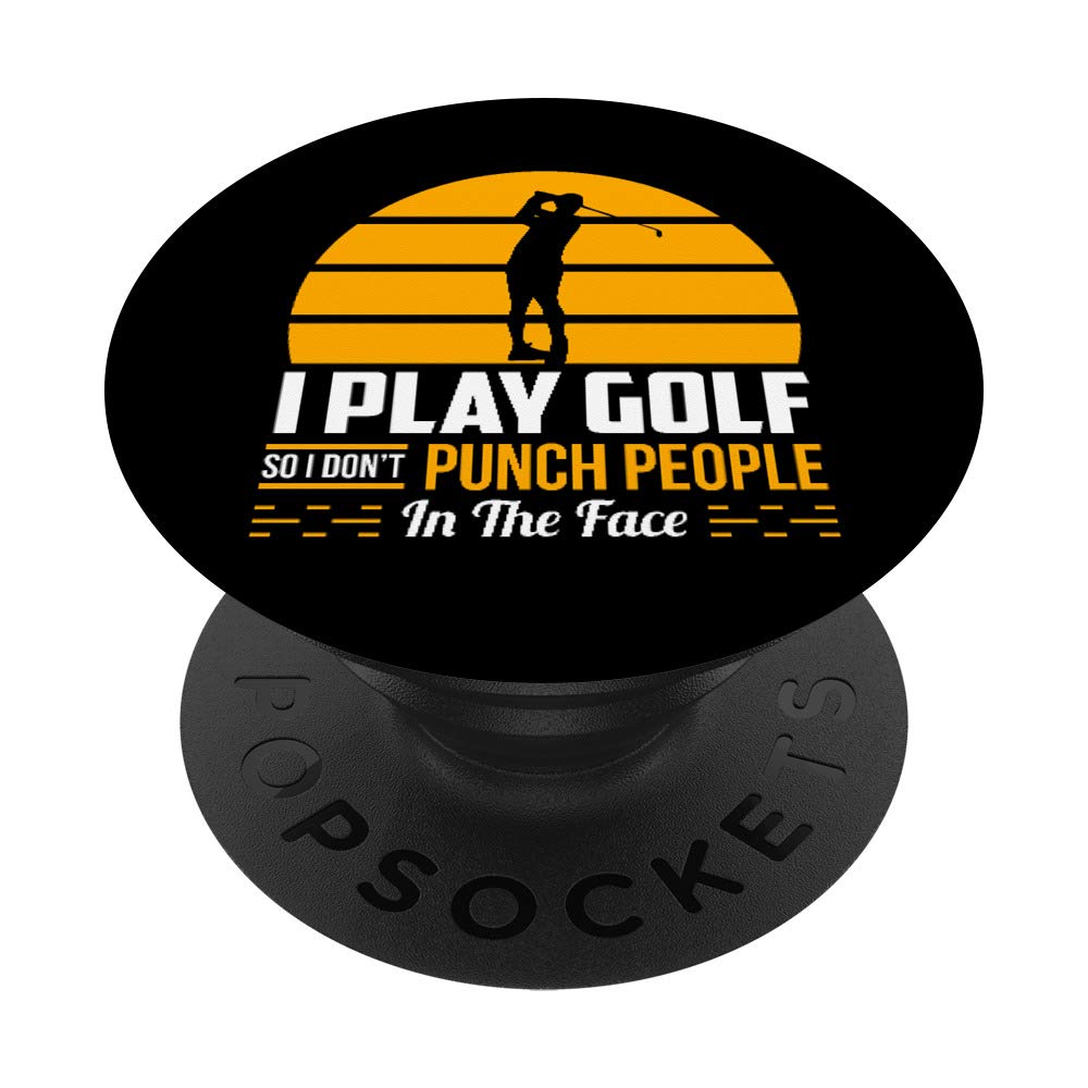 Golf Gift Funny Golfing Golfer Putting Sarcastic Humor Gift PopSockets Grip and Stand for Phones and Tablets