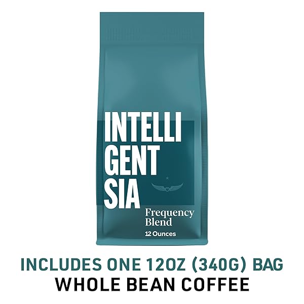 INTELLIGENTSIA COFFEE, MEDIUM ROAST WHOLE BEAN COFFEE – FREQUENCY BLEND 12 OUNCE BAG