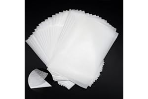 Transparia 21 Sheets, 8" x 12" Double Sided Fusible Web with Paper Backing, Light Weight Fusible Webbing for Sewing Iron on F