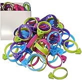 Generic 30PCS Pastry Bag Ties, Silicone Icing Bag Ties, Reusable Piping Ba g Ties Decoration Bag Cake and Pastry Supplies Cli