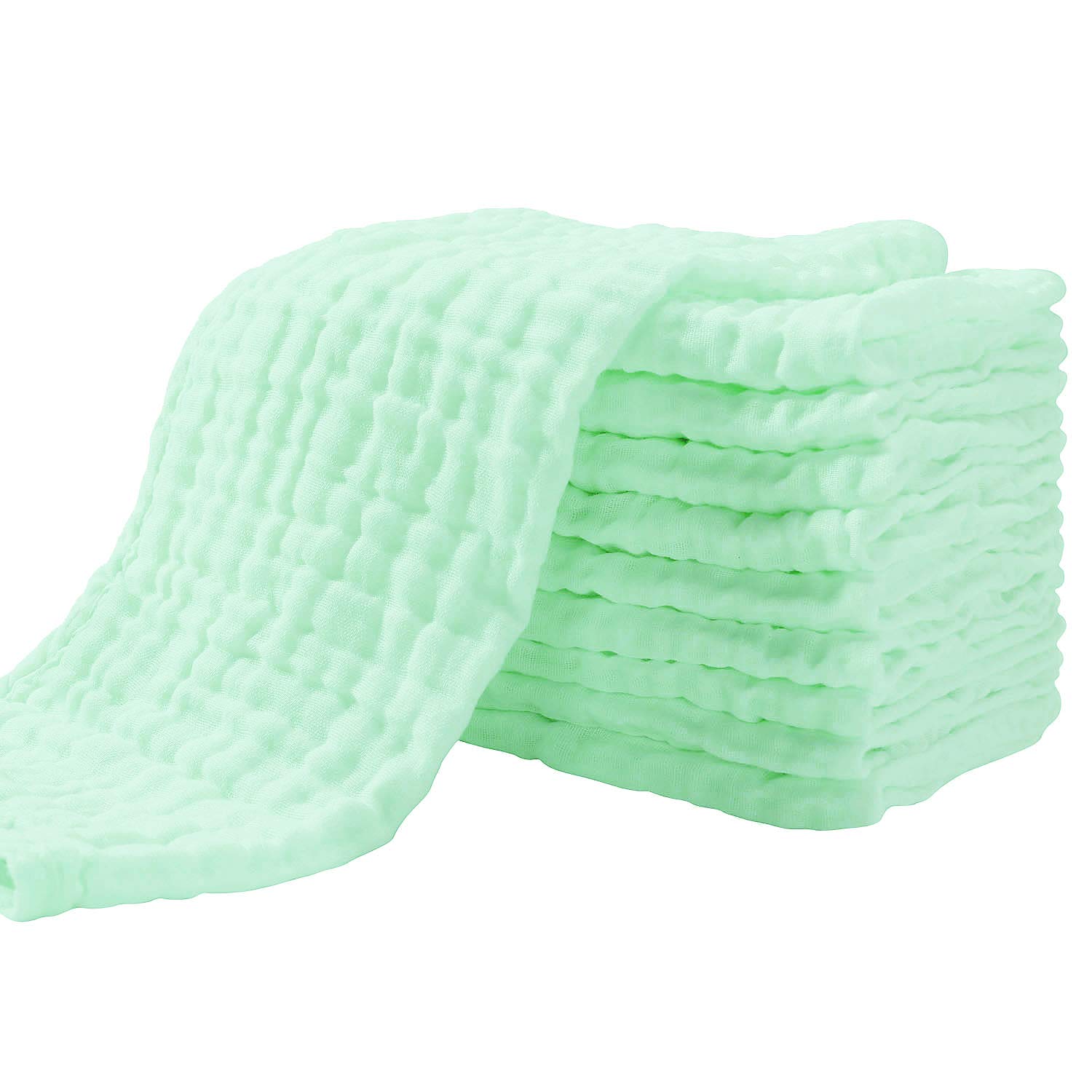 Muslin Burp Cloths for Baby 10 Pack 100 Cotton Large 17''X12'' Super  | amzdealz
