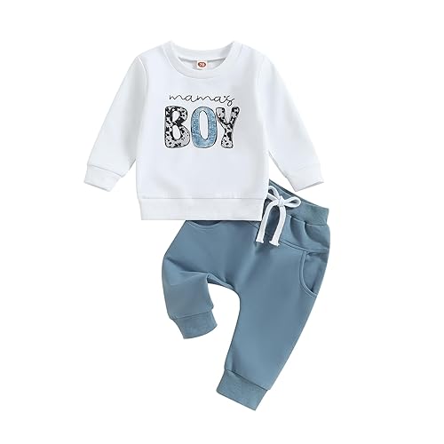 Toddler Baby Boy Clothes Mamas Boy Fall Winter Outfit Long Sleeve