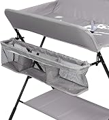 MeJa Baby Changing Table Portable Folding Diaper Station with Wheels view 8