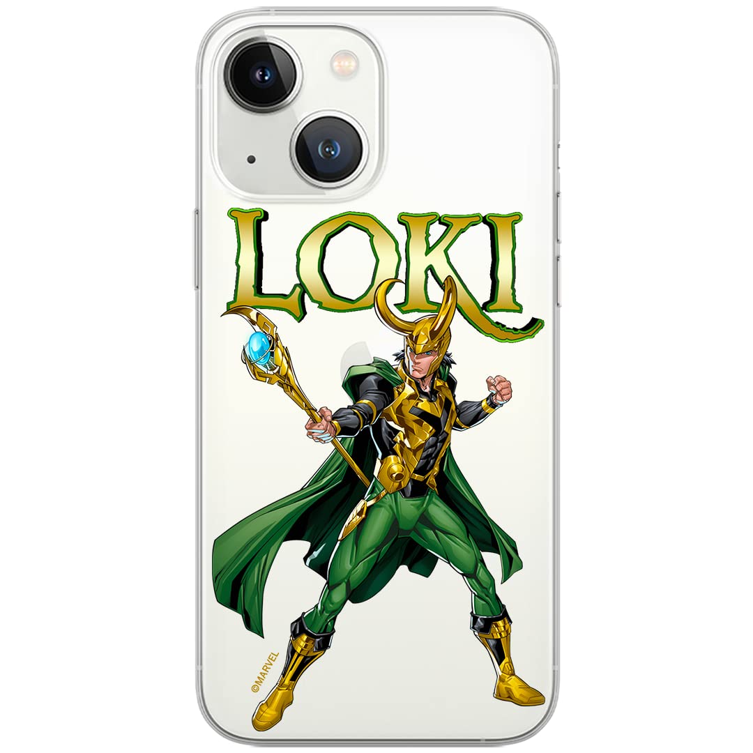 ERT GROUP mobile phone case for iPhone 13 original and officially licensed Marvel pattern Loki 002 optimally adapted to the shape of the mobile phone, partially transparent
