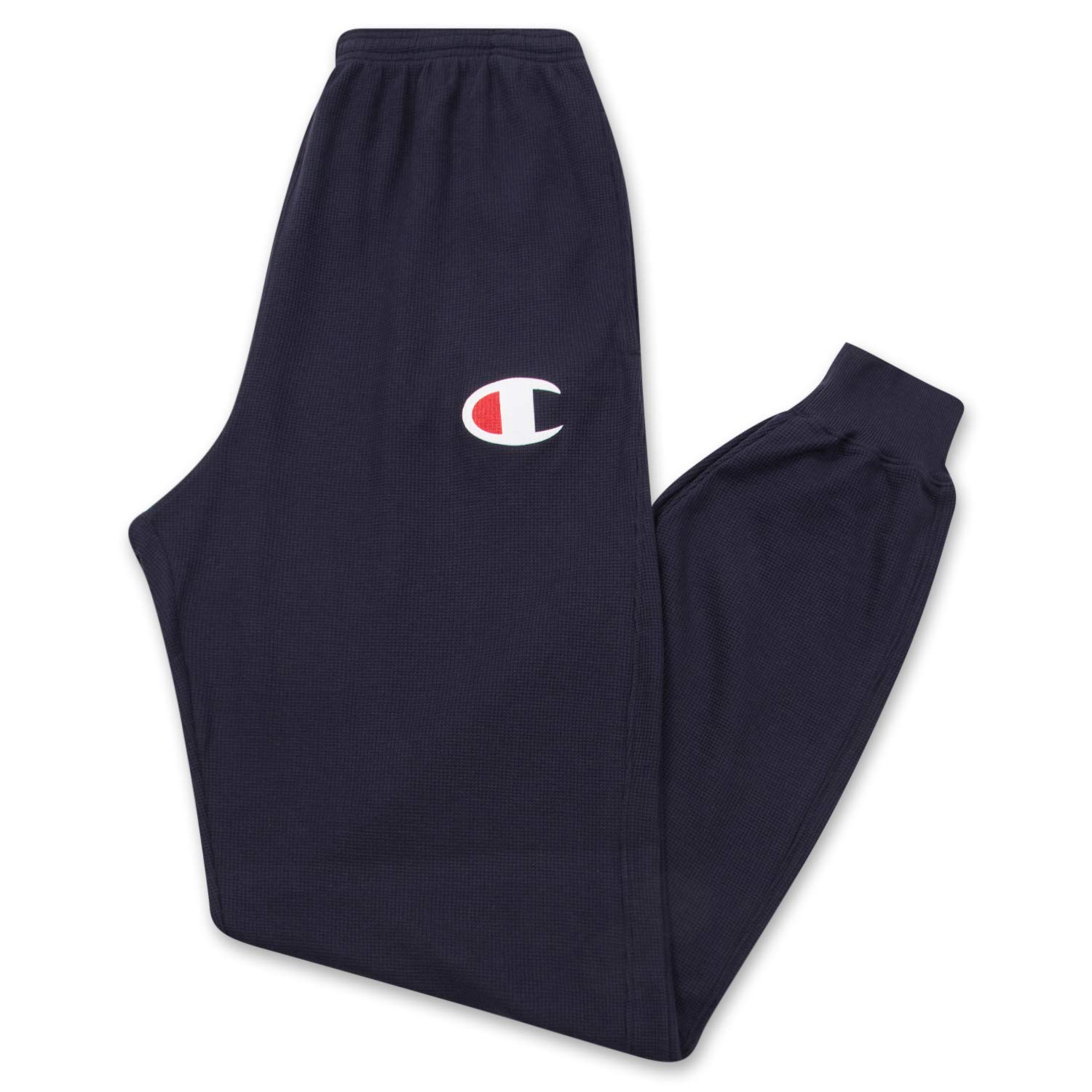 Champion Thermal Waffle Sweatpants Big and Tall - Pantalones deportivos Lounge Jogger para Hombre Azul Marino