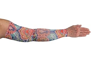 LYMPHEDIVAS Festival Armsleeve Long 20-30 mmHg Large with Diamond Band