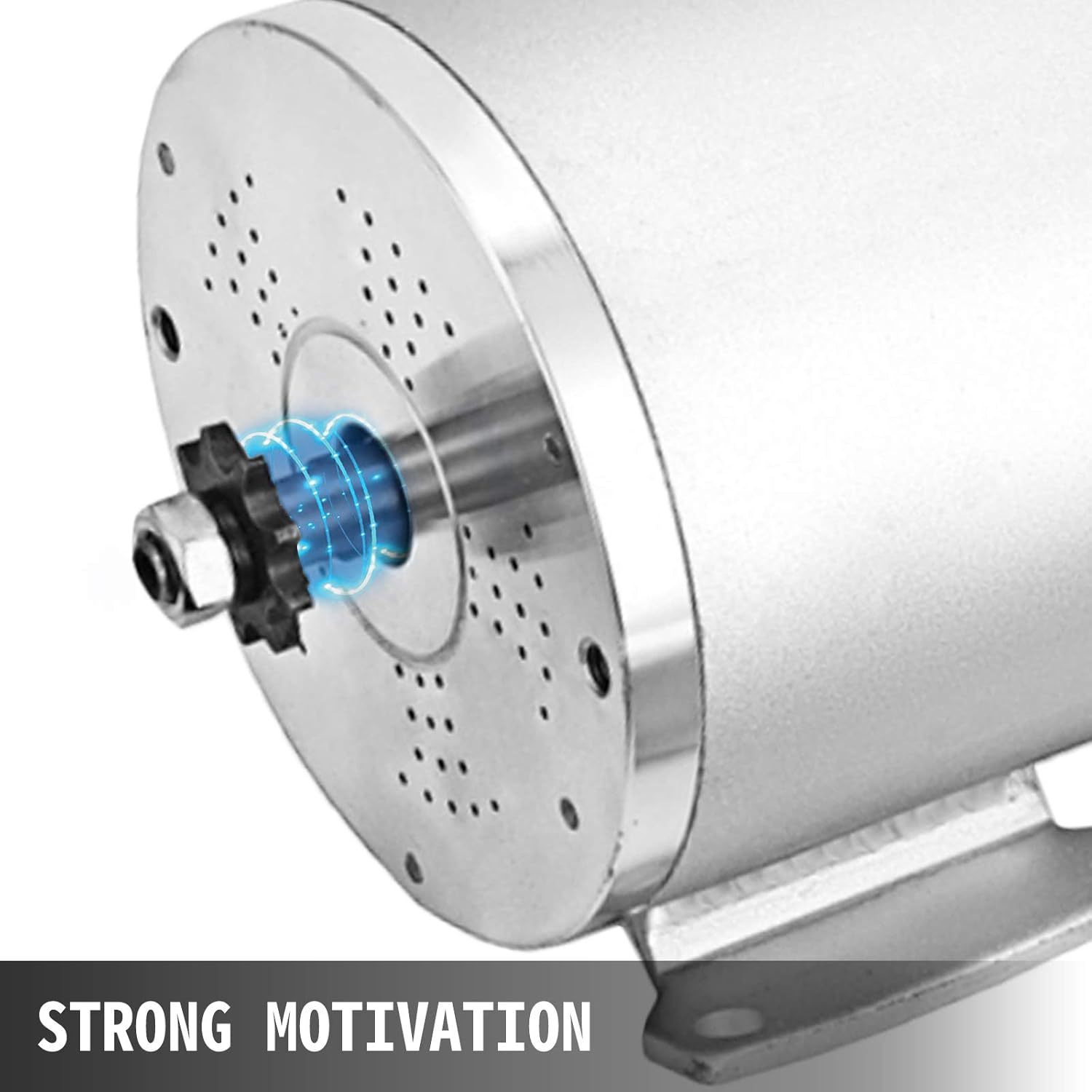 Mophorn 1800W Electric Brushless DC Motor Kit 48V High Speed Brushless Motor with 32A Speed Controller and Throttle Grip Kit for Go Karts E-bike Electric Throttle Motorcycle Scooter and More (1800W) - - 