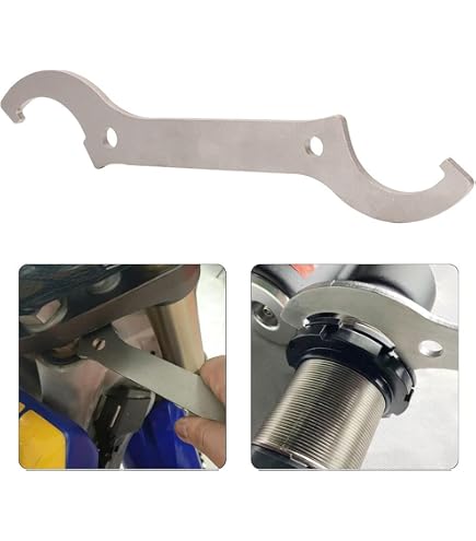 2-Piece Shock Absorber Spanner Wrench Tool - Universal Fit For Motorcycle, ATV, UTV