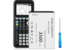 CONQTO TI-84 Plus CE Battery, [3500mAh] High Capacity Replacement Battery Fits Texas Instruments TI 84 Plus CE, TI Nspire CX/CX II, P/N:P11P35-11-N01/3.7L, TI Nspire CX CAS/CX II CAS
