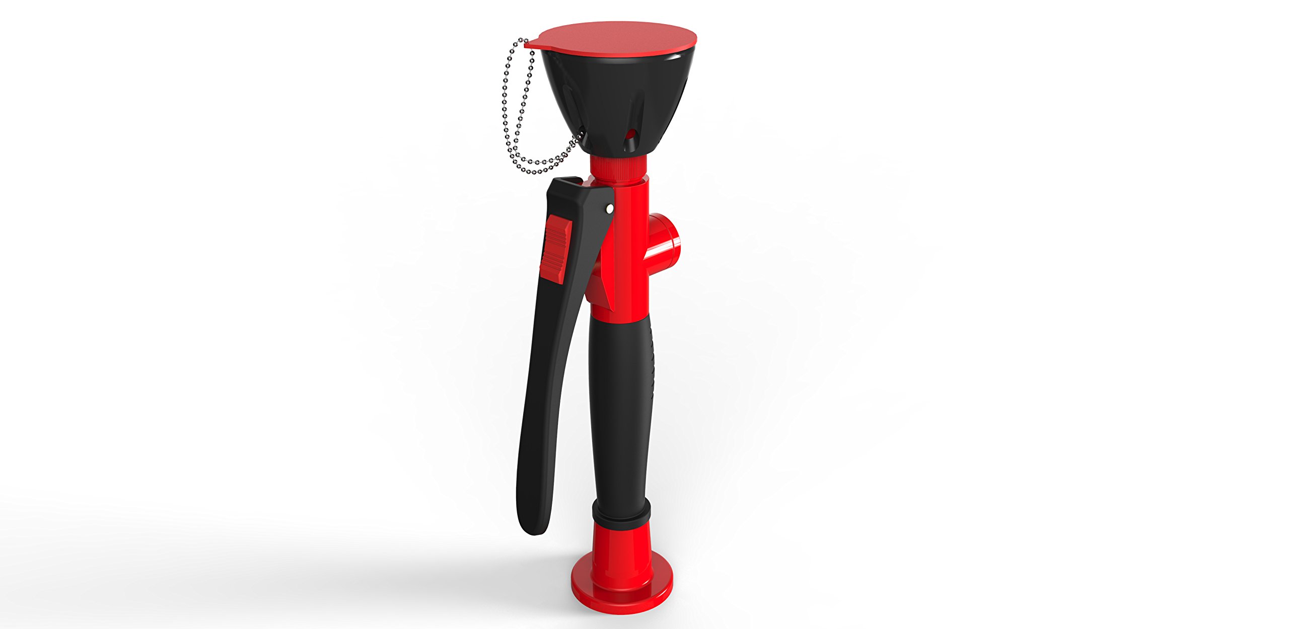 1A-Safety Emergency Eye Shower D-AR, Safety Shower, Eye rinsing, first aid wash system, DIN certified, red