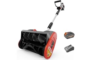 Mellif Brushless Snow Shovel Compatible with DeWalt 20V Max Battery, 12in. Clear Width, 6in. Clear Depth, 17ft. Throw Distanc