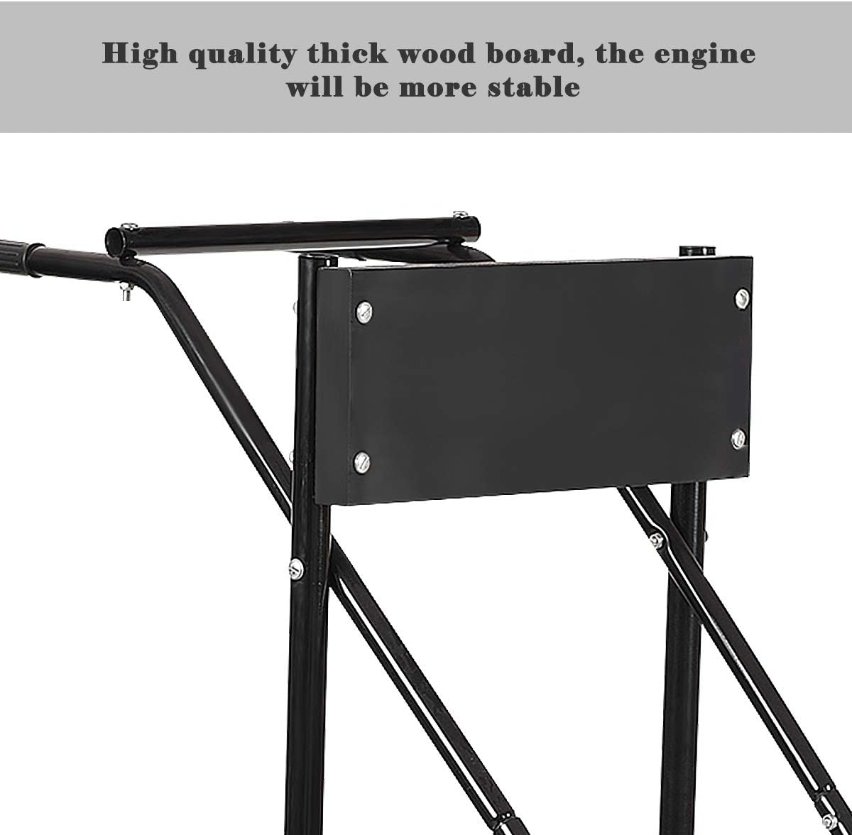 Goplus Boat Motor Stand, 315 LBS Heavy Duty Pro Outboard Engine Carrier Cart Dolly Storage (Black) (Black): Automotive