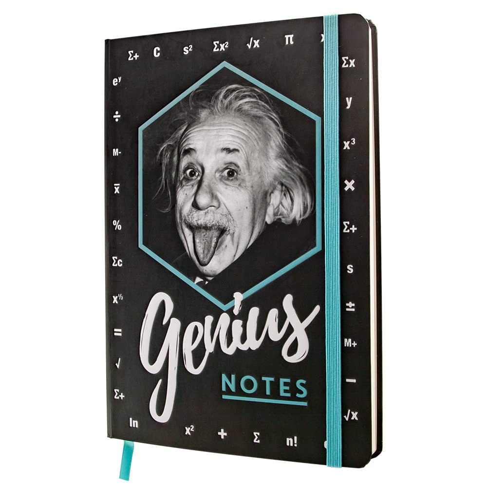 Nostalgic-Art Retro Notebook A5 Einstein - Genius Notes - Gift Idea for Students, Original Licensed Product (OLP), Bullet Journal Dotted, Vintage Design