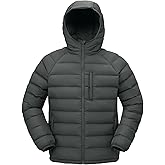 TBMPOY Men's Puffer Jacket Lightweight Hooded Winter Warm Water-Resistant Coat for Ski Casual Travel