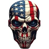 UWNVO Tactical Skull Car Decal Waterproof Vinyl Bumper Sticker B045 | 2-Pack tactical skull decals personalize trucks, off-road vehicles, helmets, and other smooth surfaces.