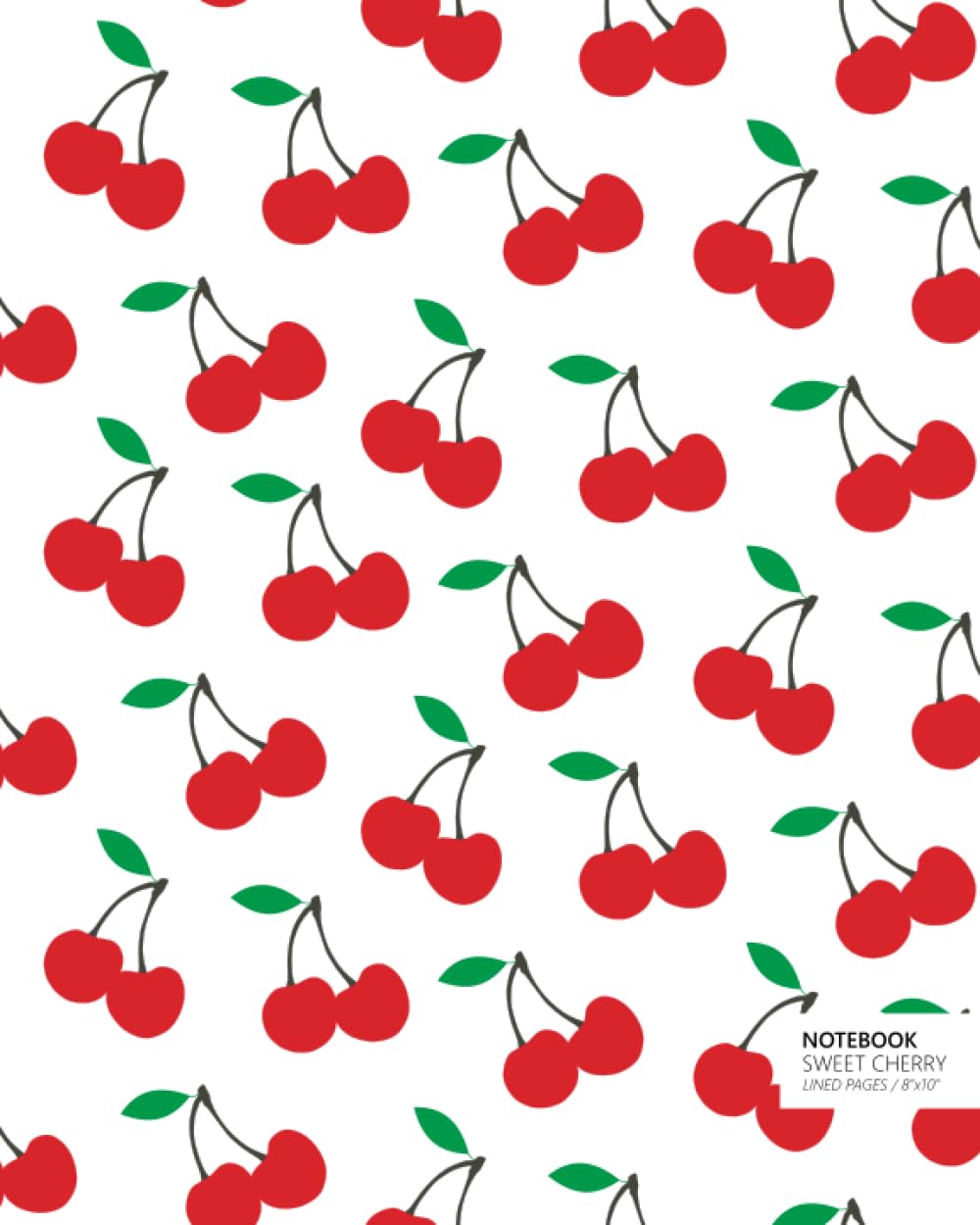 Sweet Cherry Notebook (8x10) (White)