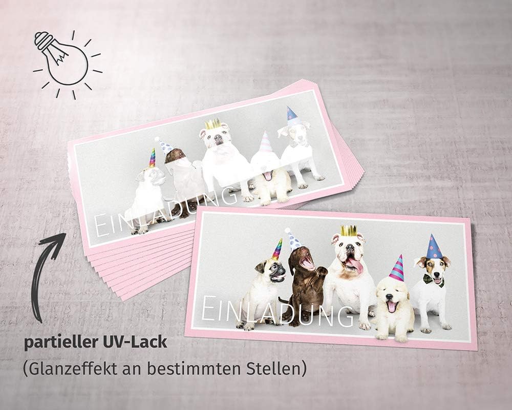 Beriludesign Einladungskarten Hunde Zum Geburtstag Fur Madchen Jungen Kinder Oder Auch Erwachsene Einladungen Hund Kindergeburtstag Party Mit Umschlagen Spielzeug Dekoration Livemillennium Com 
