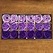 Box of 18 Exquisite Rose Petals Soap, Purple Gradient Scented Rose Flower Petal Bath and Body Soap, Essential Oil Floral Guest Soap, Perfect Gift for Weddings, Valentine's Day, Anniversary