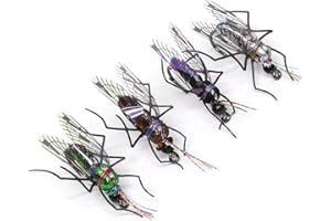 YZD Fly Fishing Flies Realistic Dry Wet Nymph Trout Flies Hand Tie Lures Kits 12/26/48 Pcs…