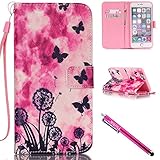 iPhone 6S Case, iPhone 6 Wallet Case, Firefish Stand Flip Folio Wallet Cover Shock Resistance Protective Shell with Cards Slots Magnetic Closure for Apple iPhone 6/6S 4.7