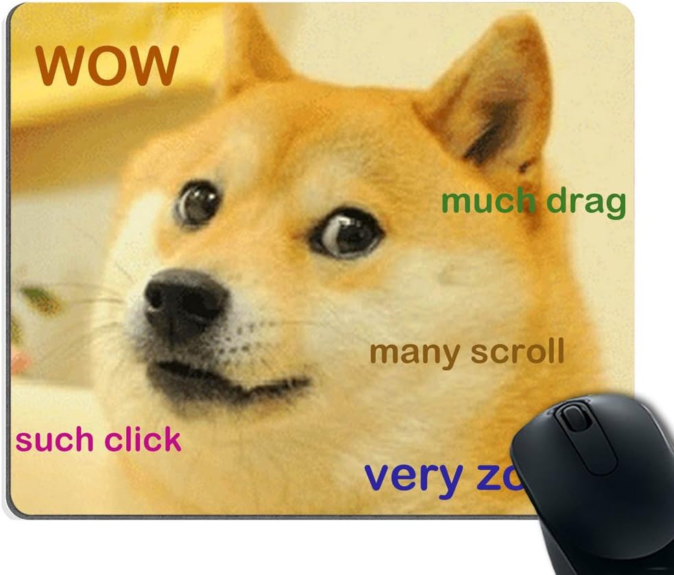 Smooffly Funny Doge Mousepad Rectangle 