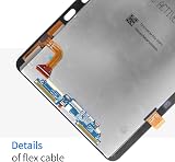 LADYSON LCD Display Touch Screen Digitizer Assembly for Samsung Galaxy Tab view 5