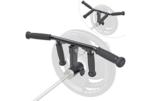 SELEWARE T & V Bar Row Landmine Handle Attachment for 2" Barbell Bar, Solid Multi-Grip Landmine Handle T Row Attachment with 