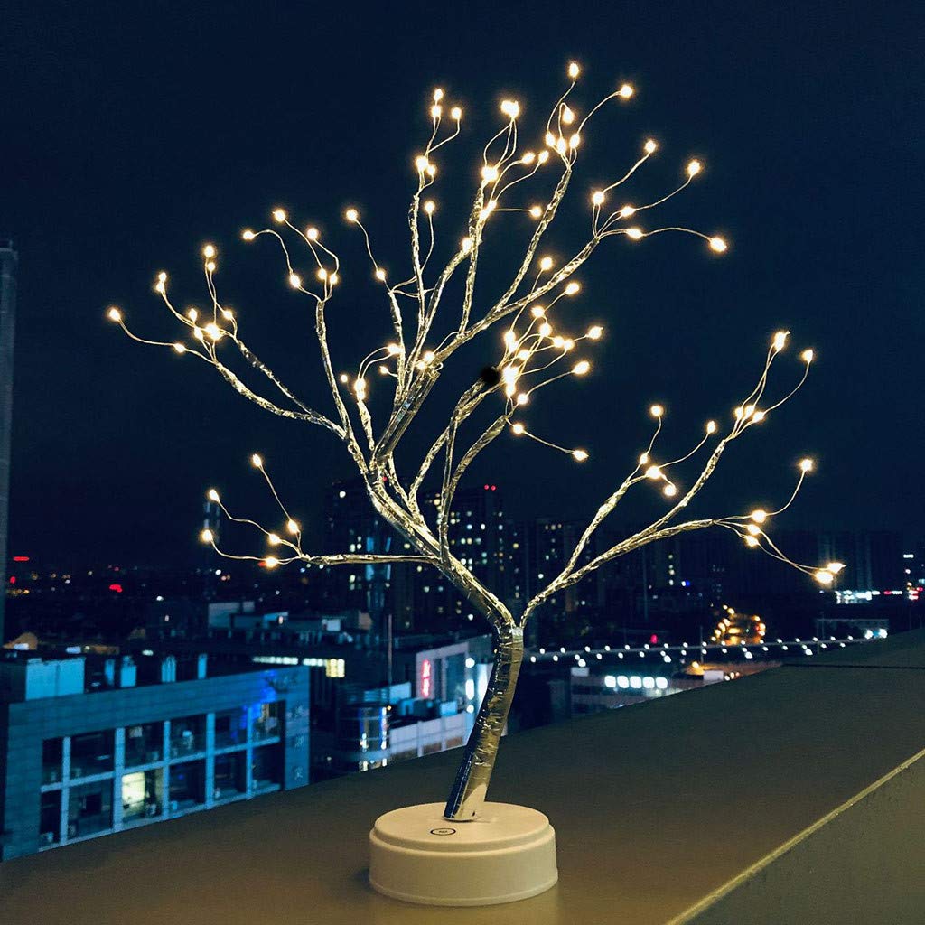 Amazon Com Alisy Pearl Trees Light 36 Led Birch Twig Tree