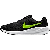 Nike Revolution 7 Men's Road Running Shoes (FB2207-010, Black/White/Volt) Size 12