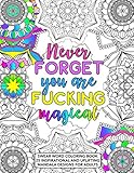 Never Forget You Are Fucking Magical: Swear Word Coloring Book - 25 Inspirational, and Uplifting Intricate Geometric Mandala Designs for Adults - ... Relaxation for Women and Men - Size 8.5x11 by Maeve Coloring Books