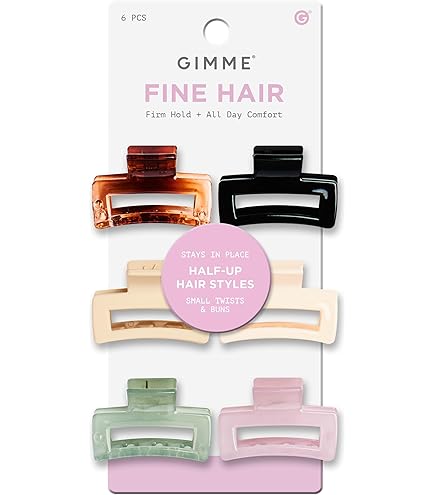 Strong ClickFit Claw Clip Brown Hair Accessories All Hair Types Firm Hold Amazon.com : Gimme Beauty - Strong ClickFit Claw Clip in  main image 2