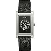 CILOA Watches for Men Unique Rectangle Relojes para Hombres Fashion Simple Analog Wrist Watch with Leather Strap