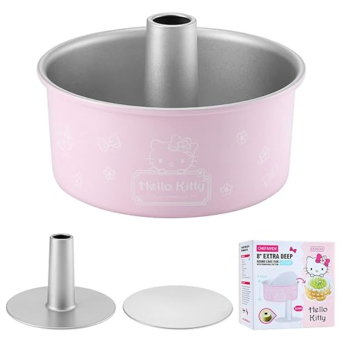 CHEFMADE Hello Kitty Angel Food Cake Pan, 8-Inch with Removable