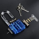 Educational Toys DIY Clear Demonstration & Practice Padlock Easy Assembly and Disassembly
