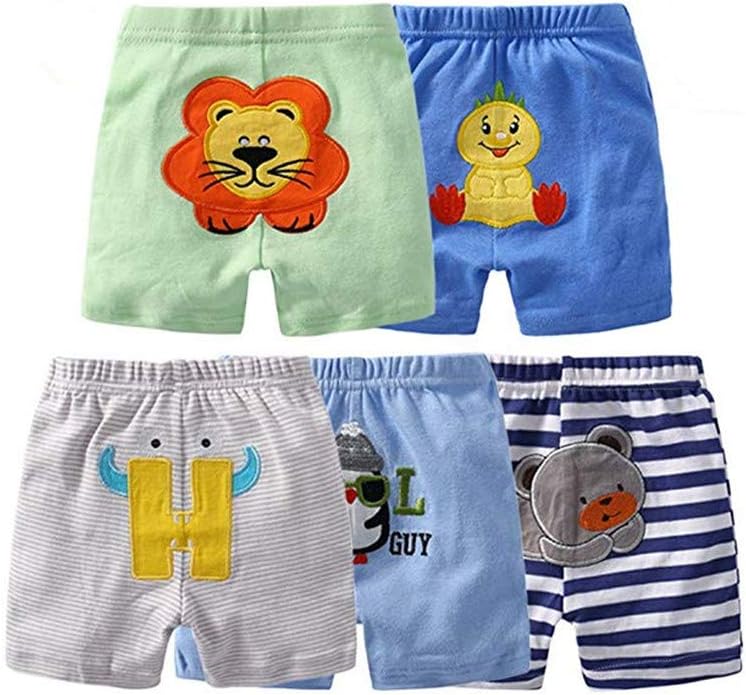 Monvecle Unisex Baby Multi Pieces Newborn to Toddler Cotton Leggings Long Pants Shorts Gift Set