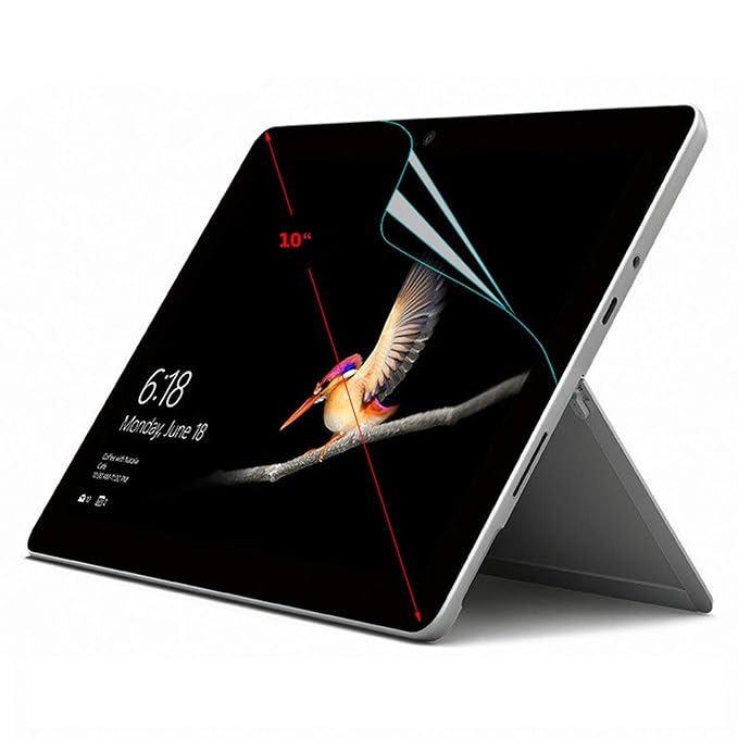 2X Antireflexfolie für Microsoft Surface Go 2-in-1 Tablet 10 Zoll (25,4 cm) Displayschutz Entspiegelung Folie Anti-Fingerprin