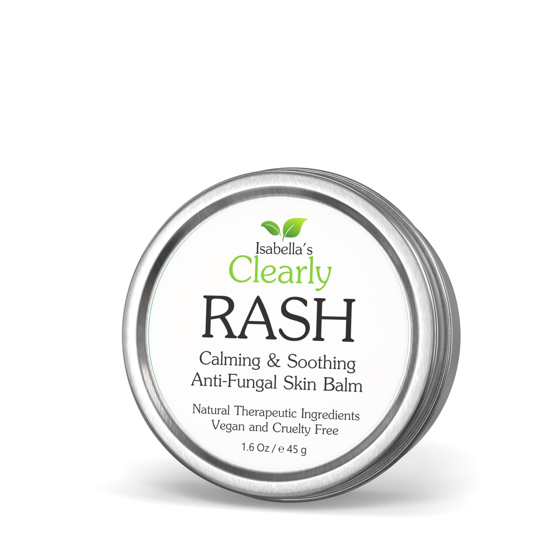 Isabella's Clearly RASH Anti Fungal Skin Balm. Instant Relief for Itching, Dry Irritated Skin. Helps Treat Ringworm, Jock Itch, Athletes Foot, Eczema, Nail Fungal Infections. Vegan. USA. 45 g