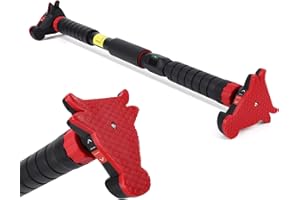 GADERTH Pull Up Bar for Doorway with Level Meter, Heavy Duty Home Exercise Door Frame Pull Up Bar, Adjustable Strength Training Bar, No Screw Installation Needed, 440 LBS