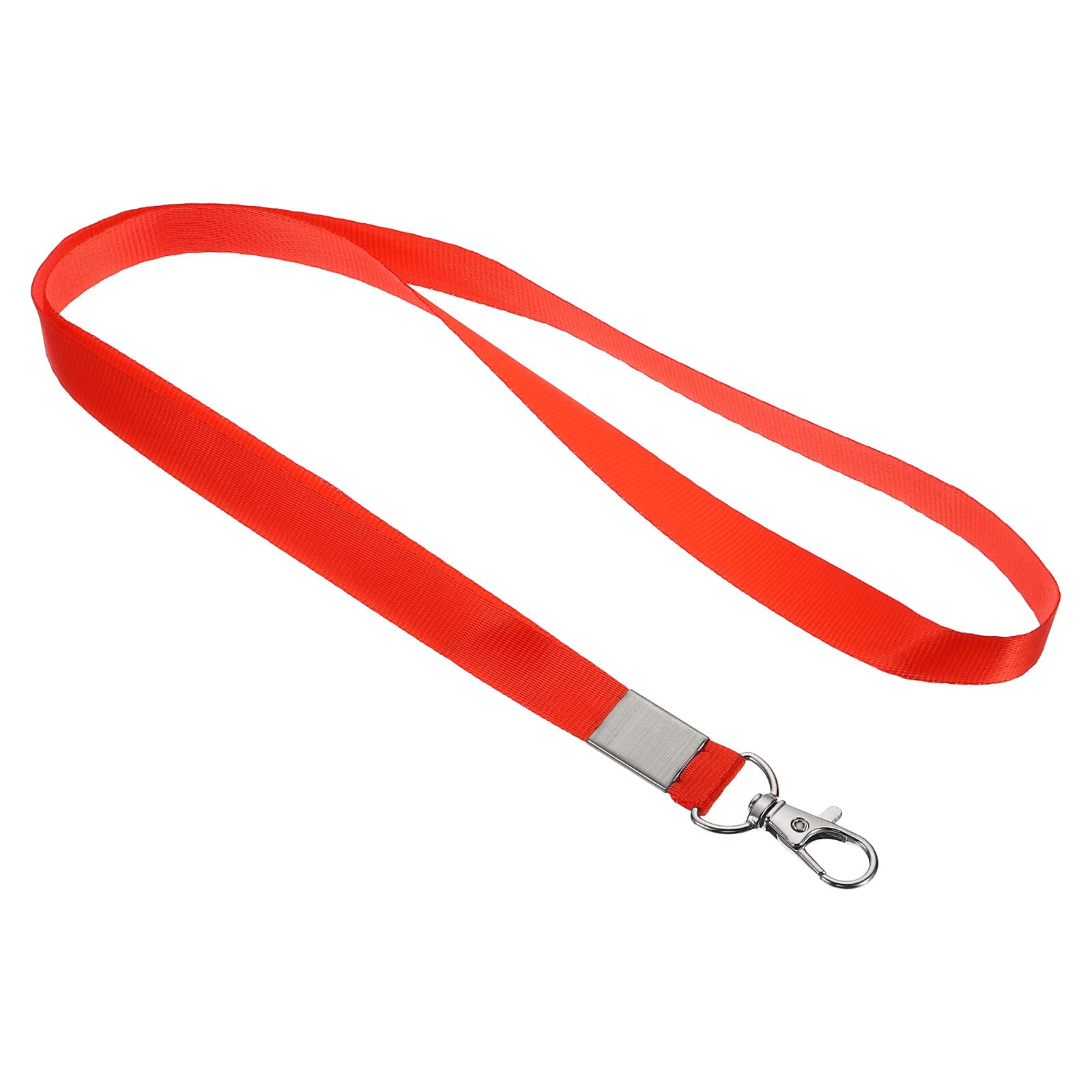 PATIKIL 17" Neck Lanyards, 20 Pack 0.6" Width Flat Strap Lanyard with Swivel Hook Clip for Name Tag Badges Holder ID Card Keys, Red