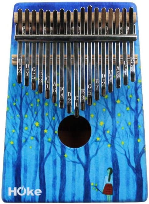 Kalimba17 key Thumb Piano Solid Mahogany Portable Finger Piano Painted Cartoon Teclado Musical Midi Keyboard Piano Keyboard Present Gift, GIRL