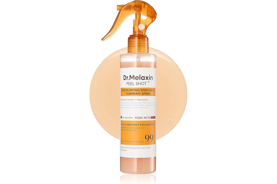 Dr.Melaxin Body Keratin Care Kojic Acid Turmeric Spray Gently Exfoliating Peeling Solution Korean Skincare All Skin Types 200ml