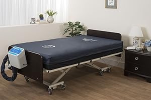 Alternating Pressure Bariatric Mattress for Hospital Beds with Pump - Low Air Loss, Quilted Nylon Cover - Extra Wide 80" x 48" x 10" - Pressure Ulcer and Bed Sore Treatment - Comfort Zone by Medacure