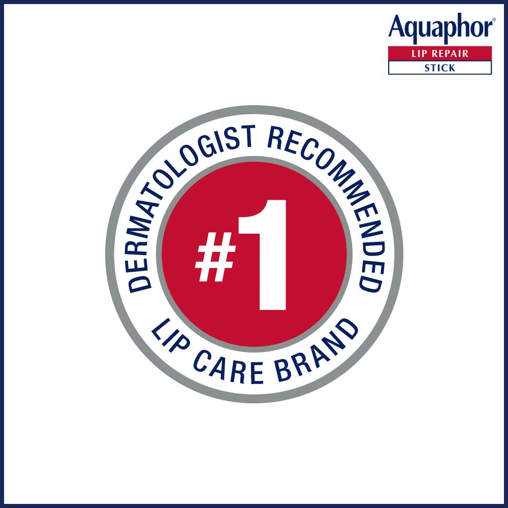 Aquaphor Lip Repair Stick - Soothes Dry Chapped Lips - Two(2) .17 Oz. Sticks : Beauty